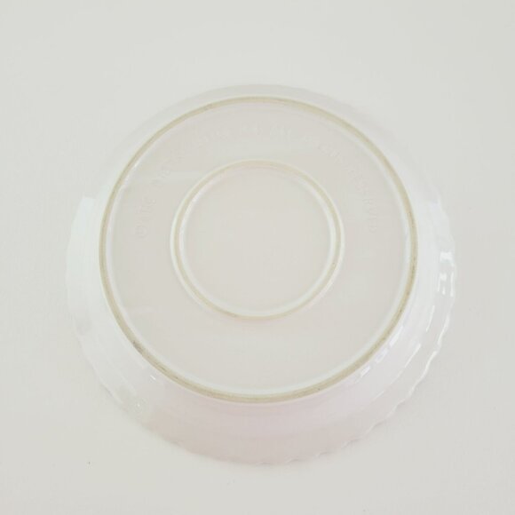 Ceramic Pie Plate Pineapple Design, Orange & Yellow w/ Green Trim Summer Decor - Picture 8 of 10